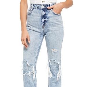 NWOT BRAND NEW Free People distressed denim!